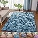 Produktbild Teppiche Für Wohnzimmer, Teppiche Kindermatte, Shaggy Super Weicher Teppich Geeignet Als Schlafzimmerteppich Home Decor, Navy Blau,120x200cm