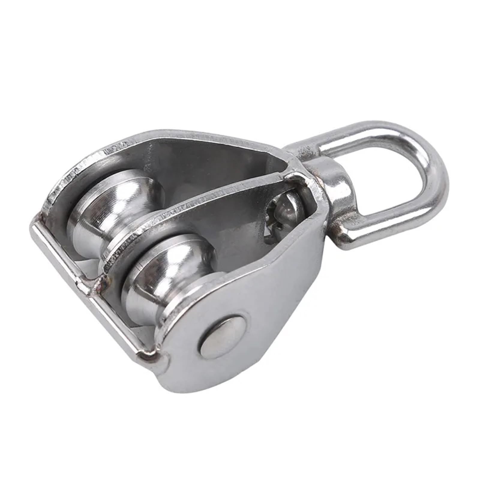 Puleggia In Acciaio Inox 2 pezzi puleggia in acciaio inossidabile M15/M25 ruota singola/doppia puleggia girevole for fune di sollevamento set di puleggia for ruota di sollevamento strumenti for fune m