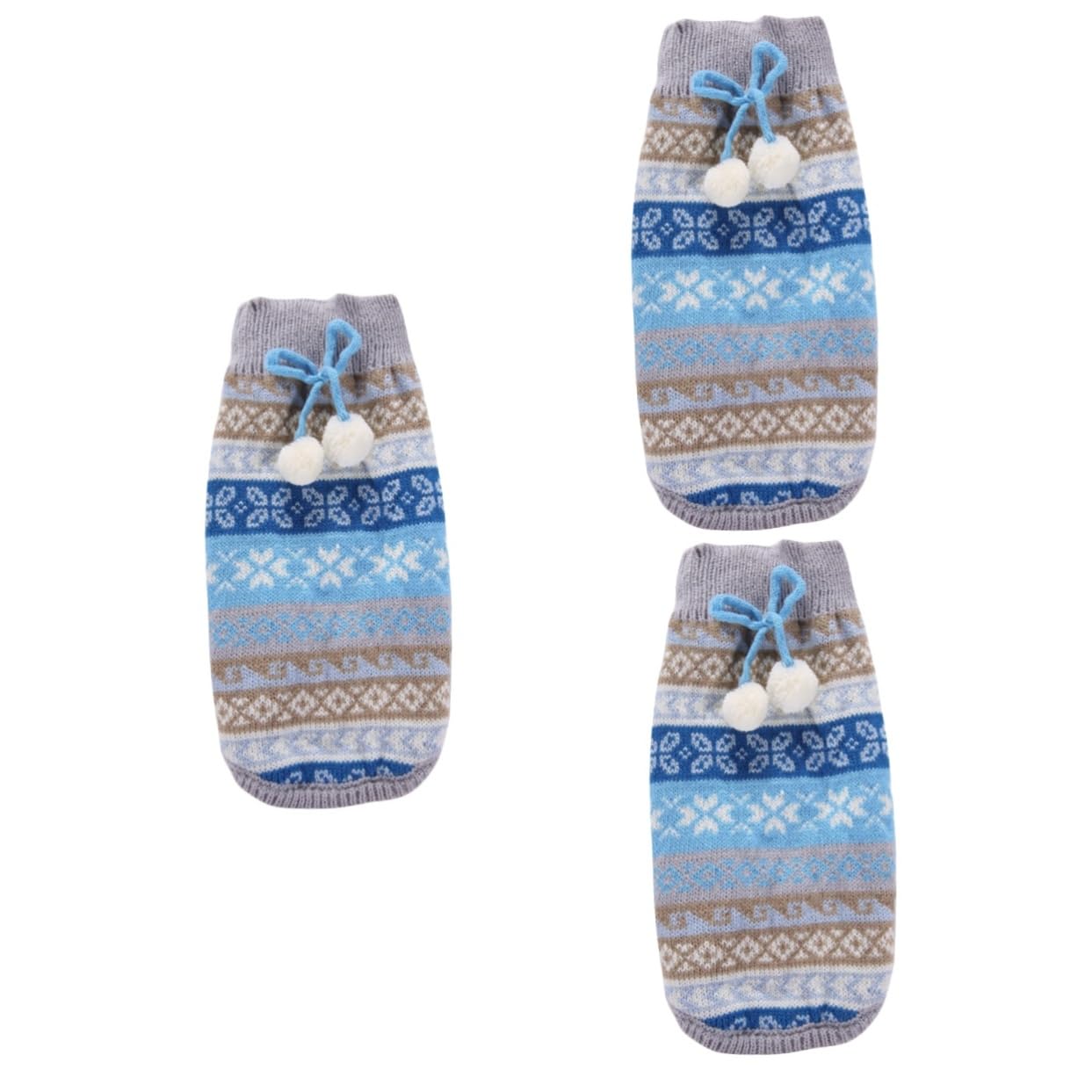 BESPORTBLE 3 Pz Prodotti per Animali Abbigliamento per Animali Domestici di Natale Costume Natalizio per Animali Domestici Vestiti per Costumi Natalizi per Cani Il Cane Capi di Abbigliamento
