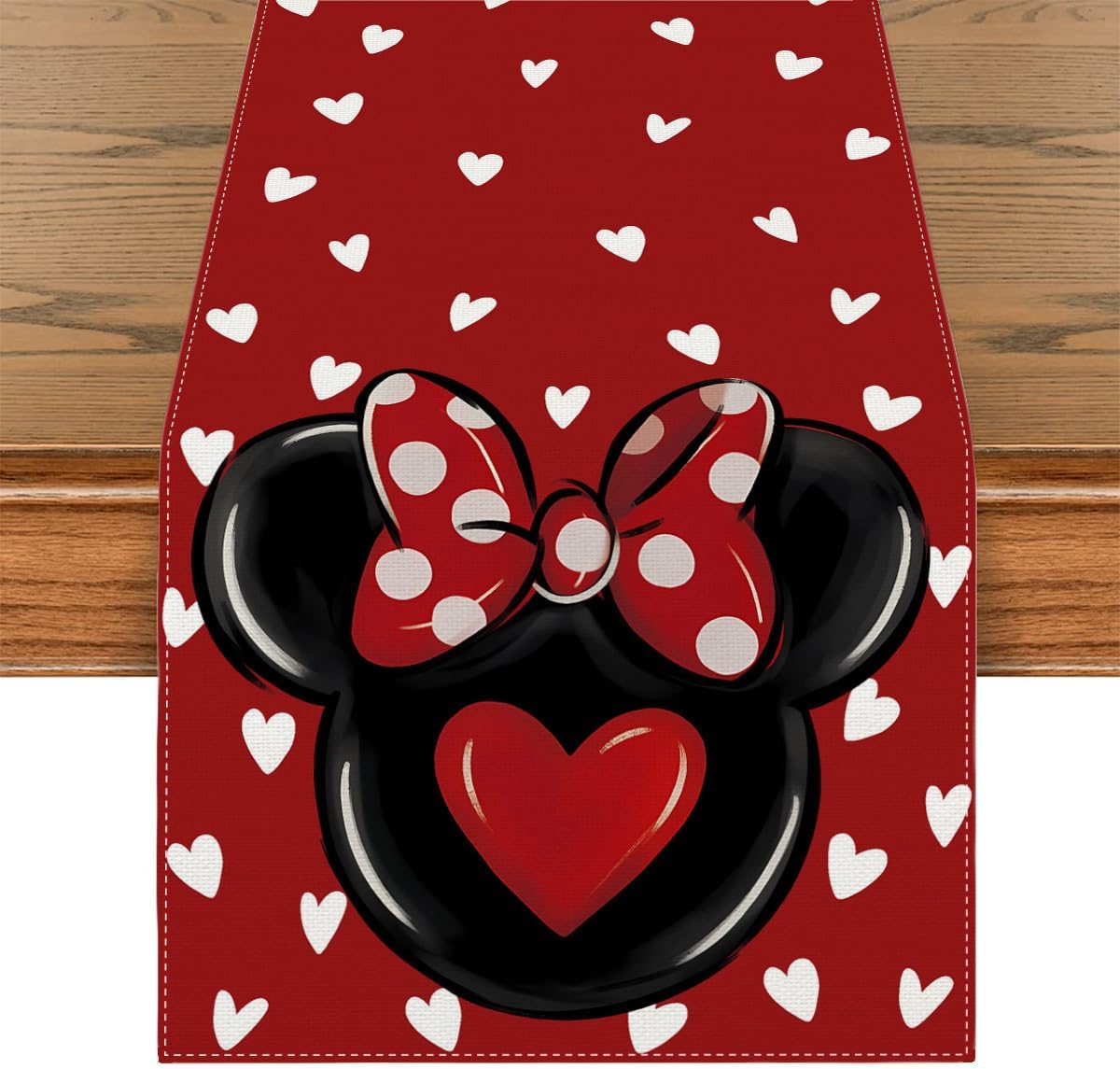 Amazon.com: Linen Watercolor Valentines Day Table Runner Galentines Day ...