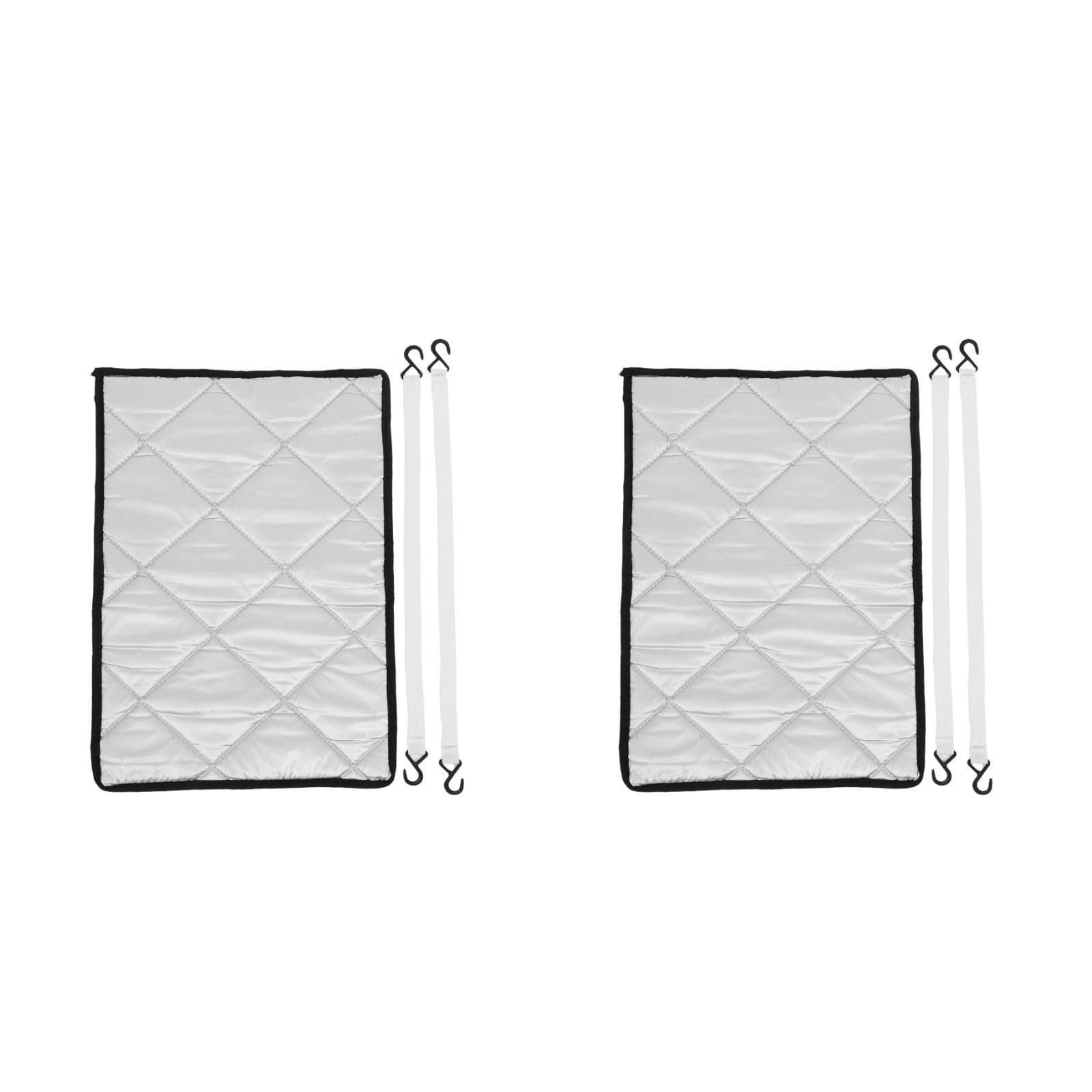 Boîtes à emporter et couvertures chauffantes barbecue en polyester argenté (Lot de 2)