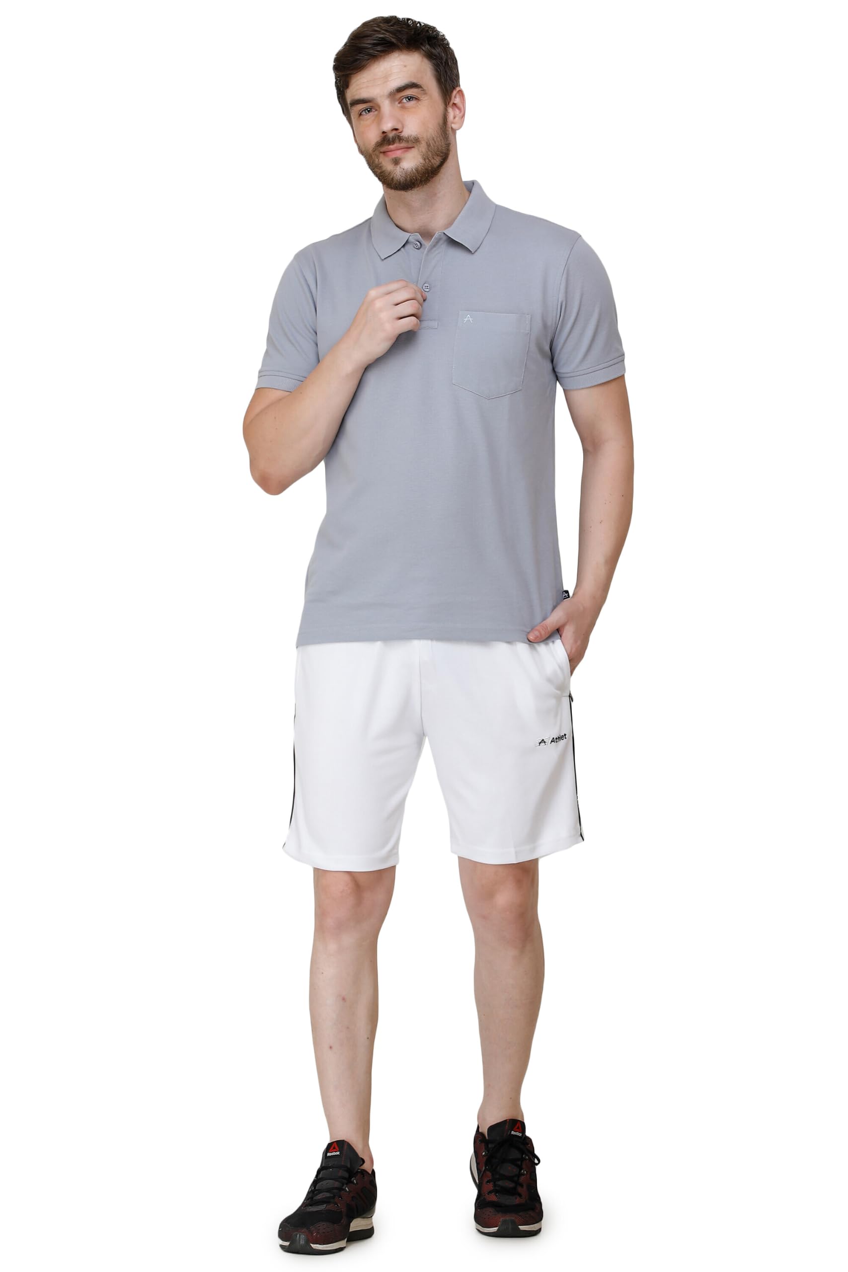 Men’s Cotton Bermuda Shorts with Side Piping | Regular Fit Hosiery Fabric | Elastic Waist with Drawstring | Zipper Pockets | Sweat Absorbent | Casual, Gym & Lounge Wear | Plus Size-image-33