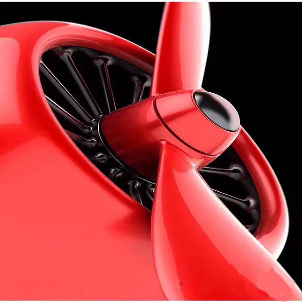 Car Air Freshener aromatherapy essential oil diffuser Car Fragrance Diffuser Vent Clip Aromatherapy Air Purifier Car Freshener Propeller Airplane Shaped Car Diffuser Vent Clip Air Freshener (Red)
