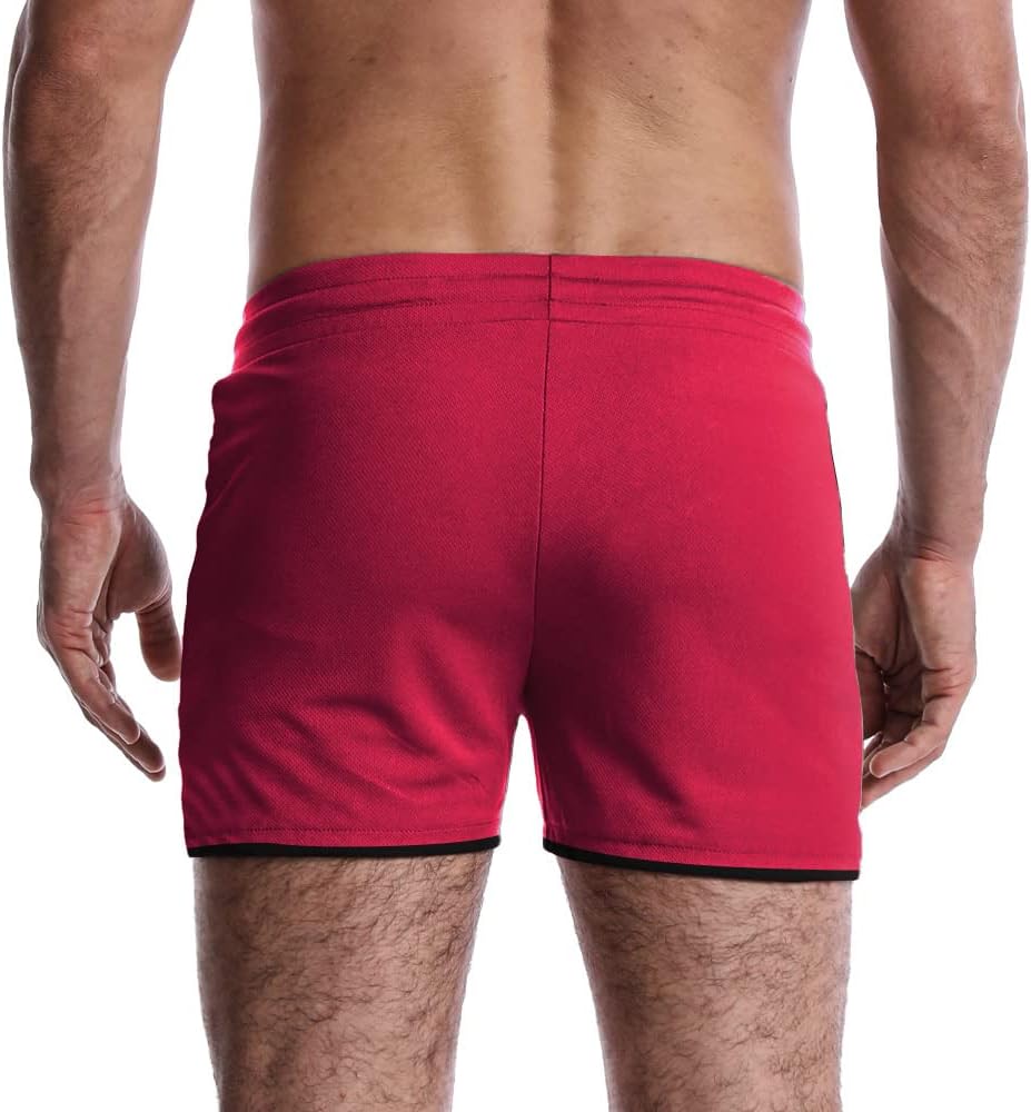 EVERWORTH Men's Workout Shorts Quick Dry Gym Shorts Bodybuilding Short Shorts, 4" Inseam Lightweight Mesh Yoga Running Shorts - Image 2