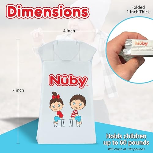 Miniatura 6 de Nuby Orinal de viaje desechable con forro orinal plegable y portátil orinal para niños pequeños esencial para campamento viajes y paseos en