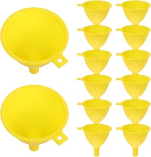 20pcs Small Plastic Funnels 6.5cm Mini Filling Funnels for Laboratory, Essential Oils, Liquid Transfer and Kitchen Use