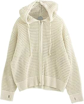 é shaggy knit zipper hoodie ivory epine é shaggy knit zipper hoodie （3color） | épine