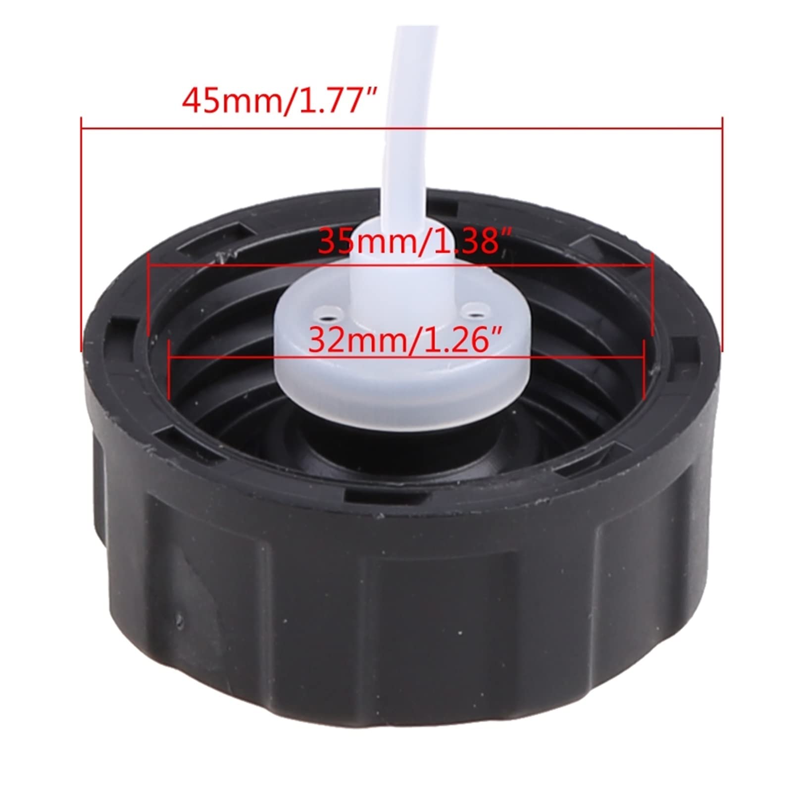 Tappo Serbatoio Carburante Nero Per Decespugliatore, Motosega, Tagliaerba 43CC-52CC - Foto 8