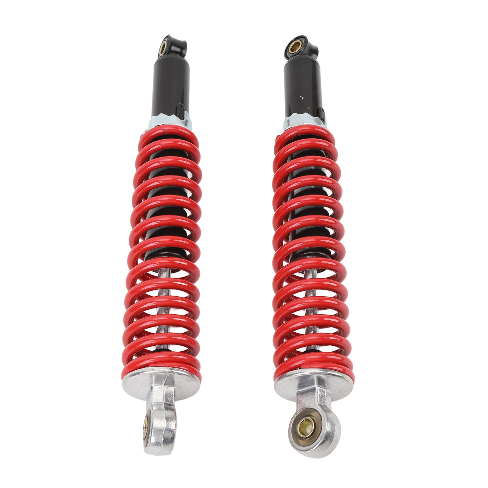 2 Amortiguadores de 350 mm con resortes de alto rendimiento de 8 mm, diámetro del orificio interior de 10 mm para Dirt Pit Bike ATV Quad Scooters, Ideal para reemplazo, renovación del hogar
