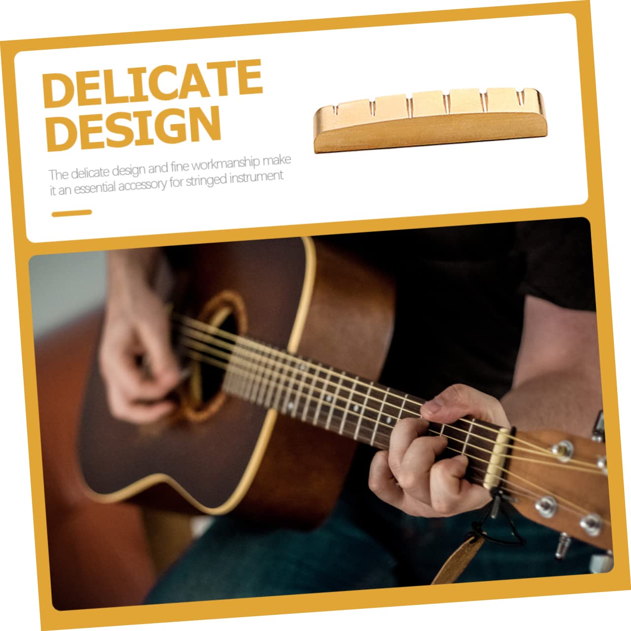 ibasenice 3pezzi Capotasto Ottone Per Chitarra Elettrica Facile Da Installare Accessorio Per Strumenti Corda Design Compatto e Pratico