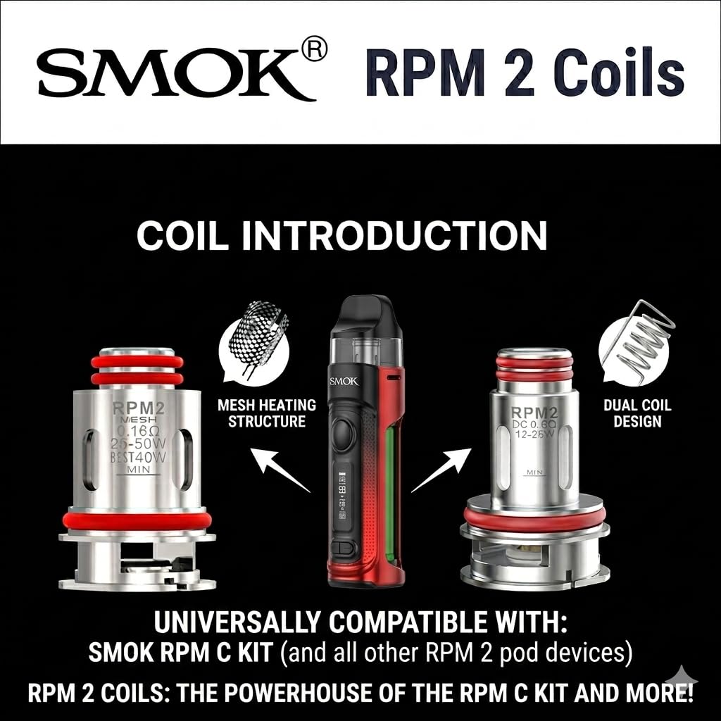 SMOK RPM 2 0.16 Ohm Mesh Coils [Pack of 5]