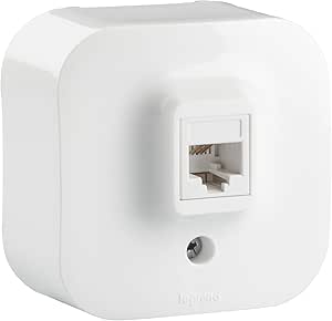 Galion - 1 Gang Single RJ11 Telephone Socket Outlet - White - View #11