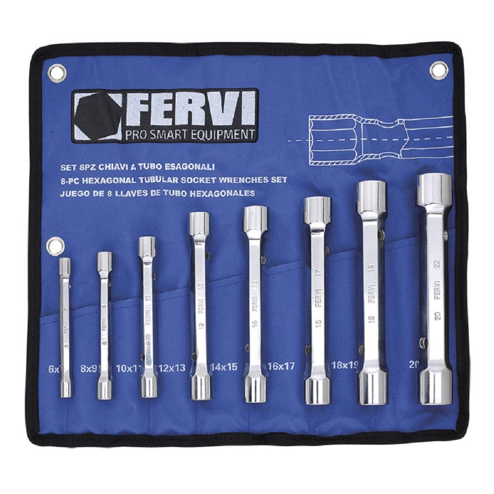Clés à tube hexagonal Fervi 0442 avec corps creux traversant pour tiges longues