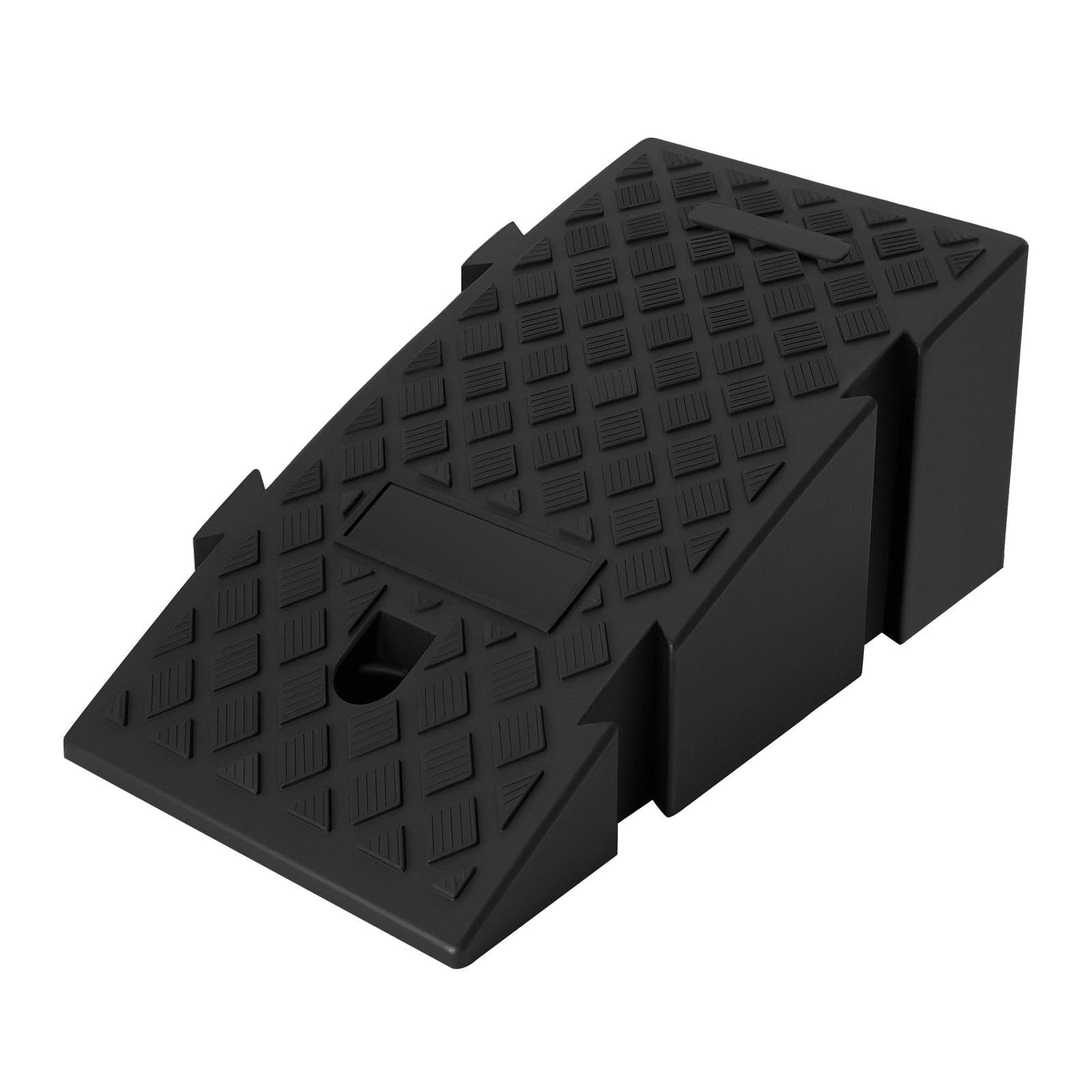 2 rampas para bordillos, rampas de taller de automóviles para escalones altos de 19 cm, rampa de bordillo, portátil, ligera, antideslizante, de plástico para carreteras, entradas de negocios