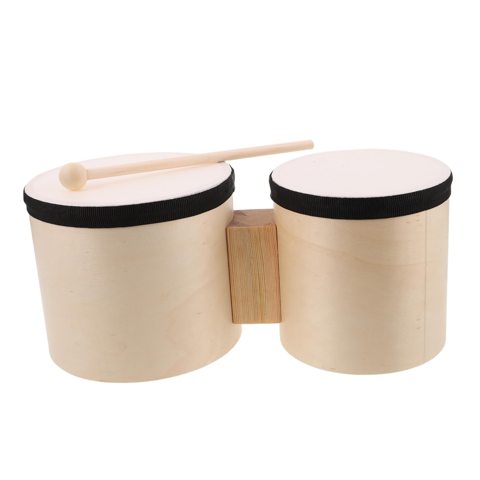 Toyvian 1 Juegos Instrumentos de Percusión Entrada Tambores de Madera para Práctica y Panderetas de Mano Musical Instrumento de Percusión para Aprendizaje Musical al Aire Libre