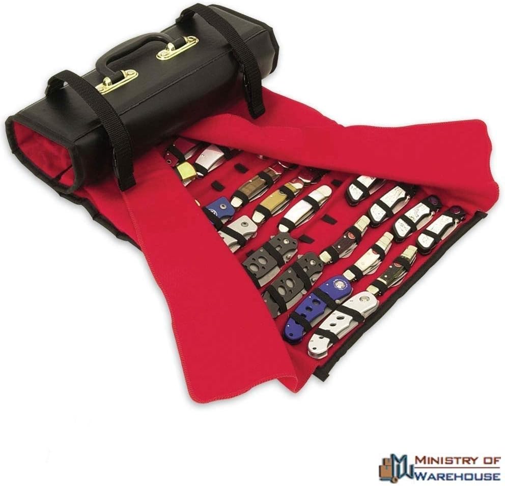 Roll Collection Storage Display Case 50 Folding Pocket Knife