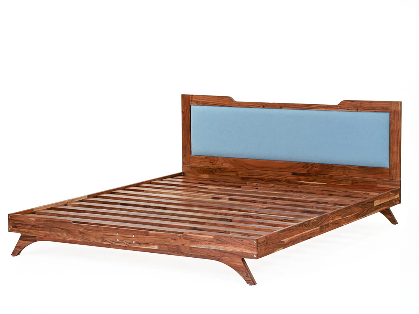 Furnmill Nirvana King Size Bed, Size 205 X 188 X 82.5 CM, Wooden King Size Cot, Low Height