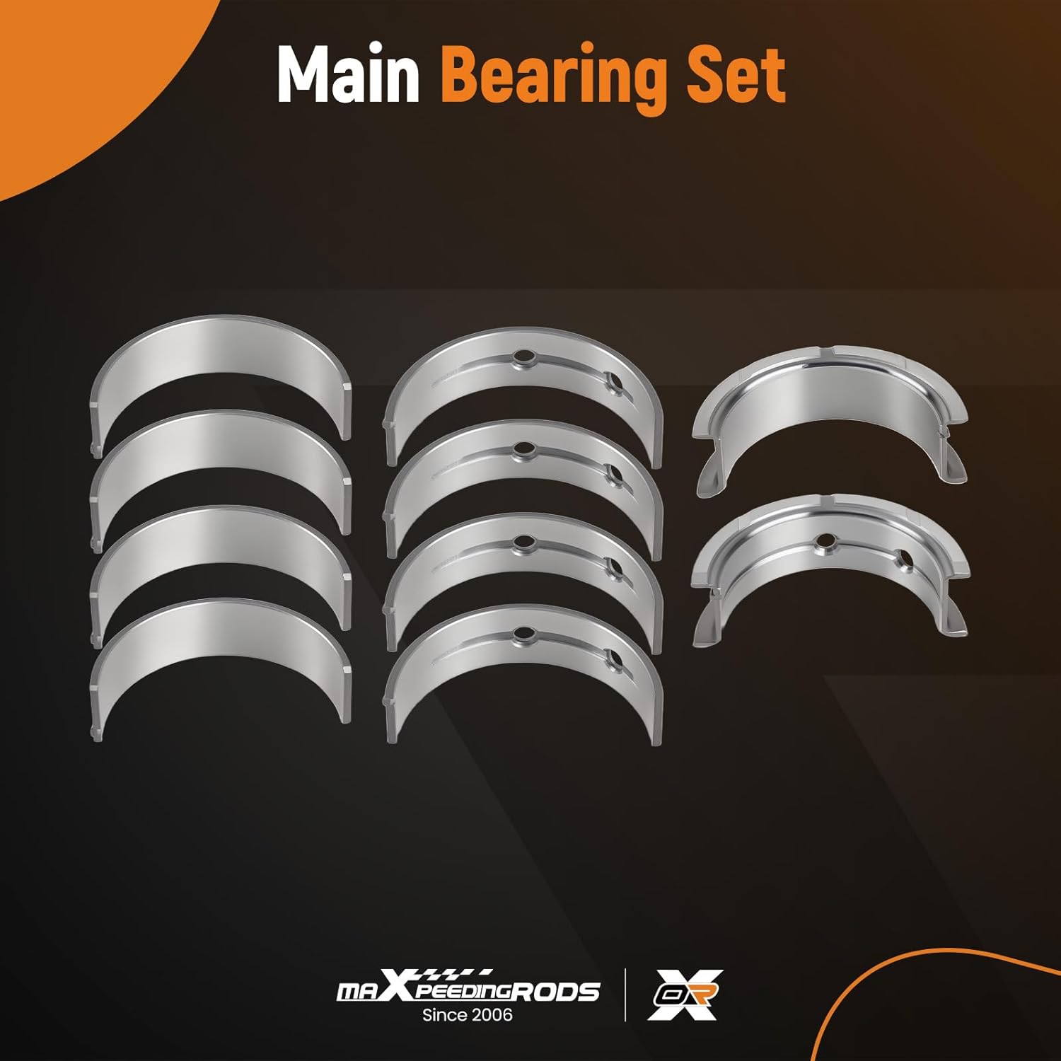 maXpeedingrods Rod & Main Bearing Set for Chevrolet LS1 GenIII GenIV 4.8 5.3 6.0 6.2 1997-2016, for Hummer GM Isuzu Saab Truck Van SUV 1999-2013 Replacement BC409J, BB253J, MB2199 CB663