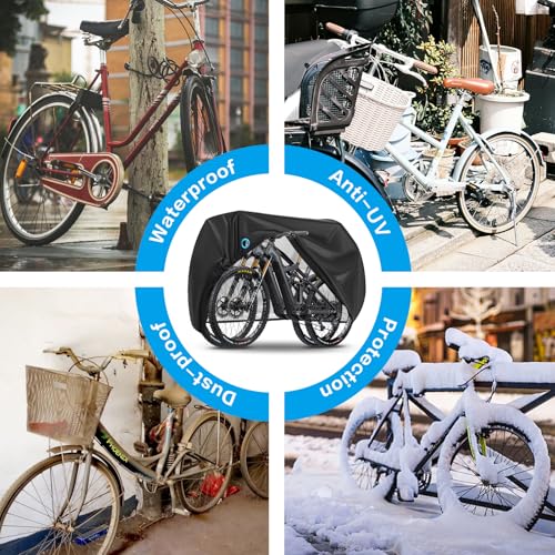 Moniko BIKE-01 Cover For 2 Or 3 Bikes Waterproof Outdoor Bicycle Cover Anti Rain Snow Sun Uv Dust thumb #6