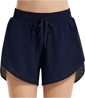 BALEAF Womens Quick Dry Mesh Beach Board Shorts Liner UPF50+ Swim Surf Bottom Dark Blue M Price In India