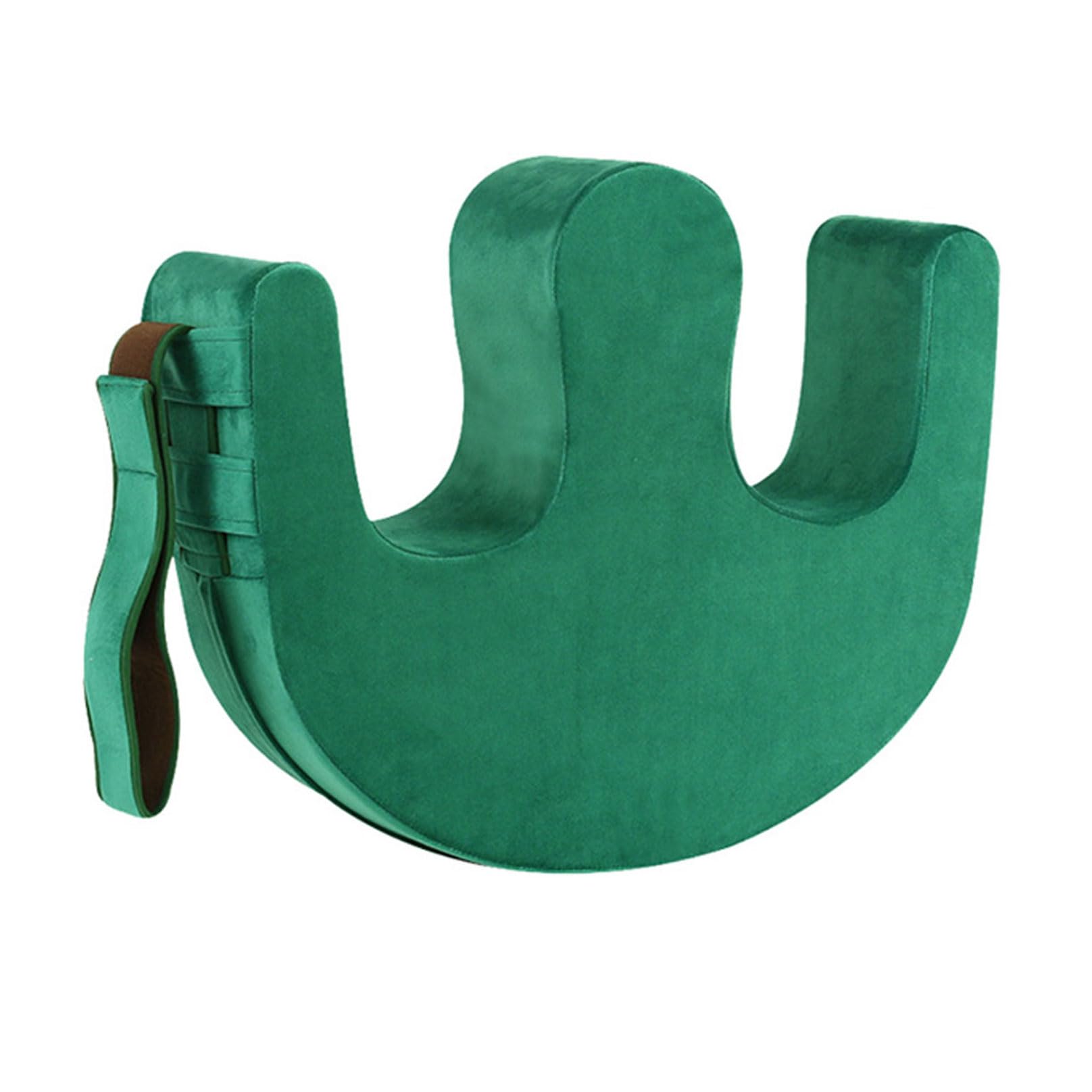 UYSELA Ausilio alla Rotazione per Anziani con Cinghia di Fissaggio Flanella Cuscino Girevole per Strumento di Cura del Paziente Allettato Paralizzato Cuscino Anti-Decubito,Verde