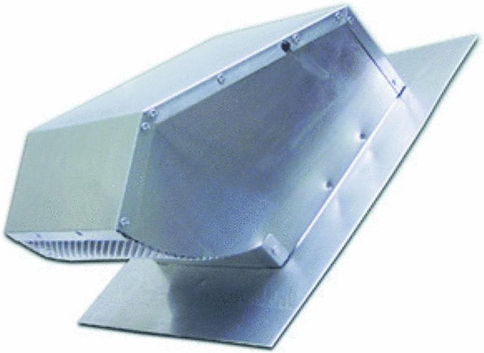 14" Range Hood Roof Cap Damper in Aluminum Appliances