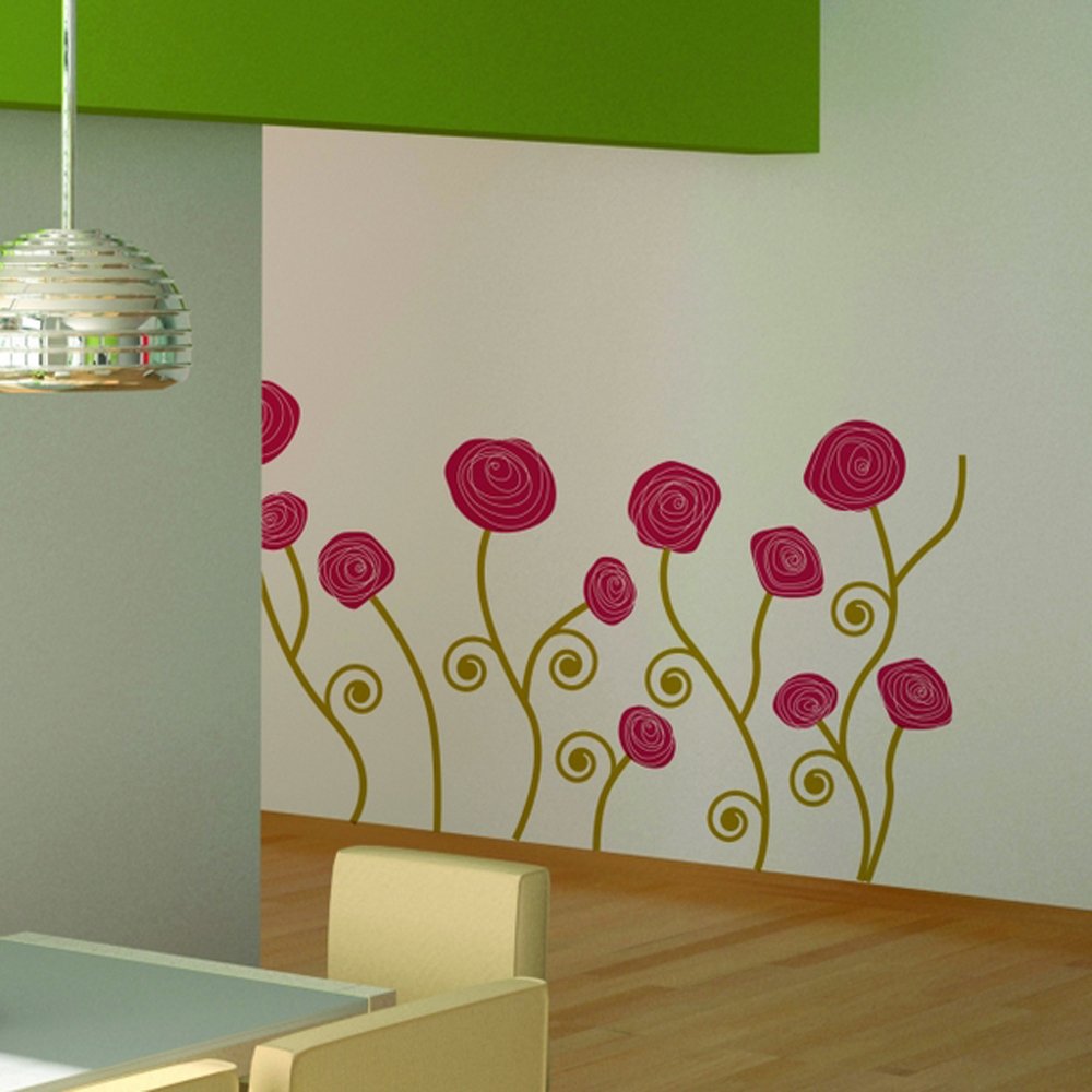 Buy Home Decor Line Roses Wall Stickers Online at Low Prices in India