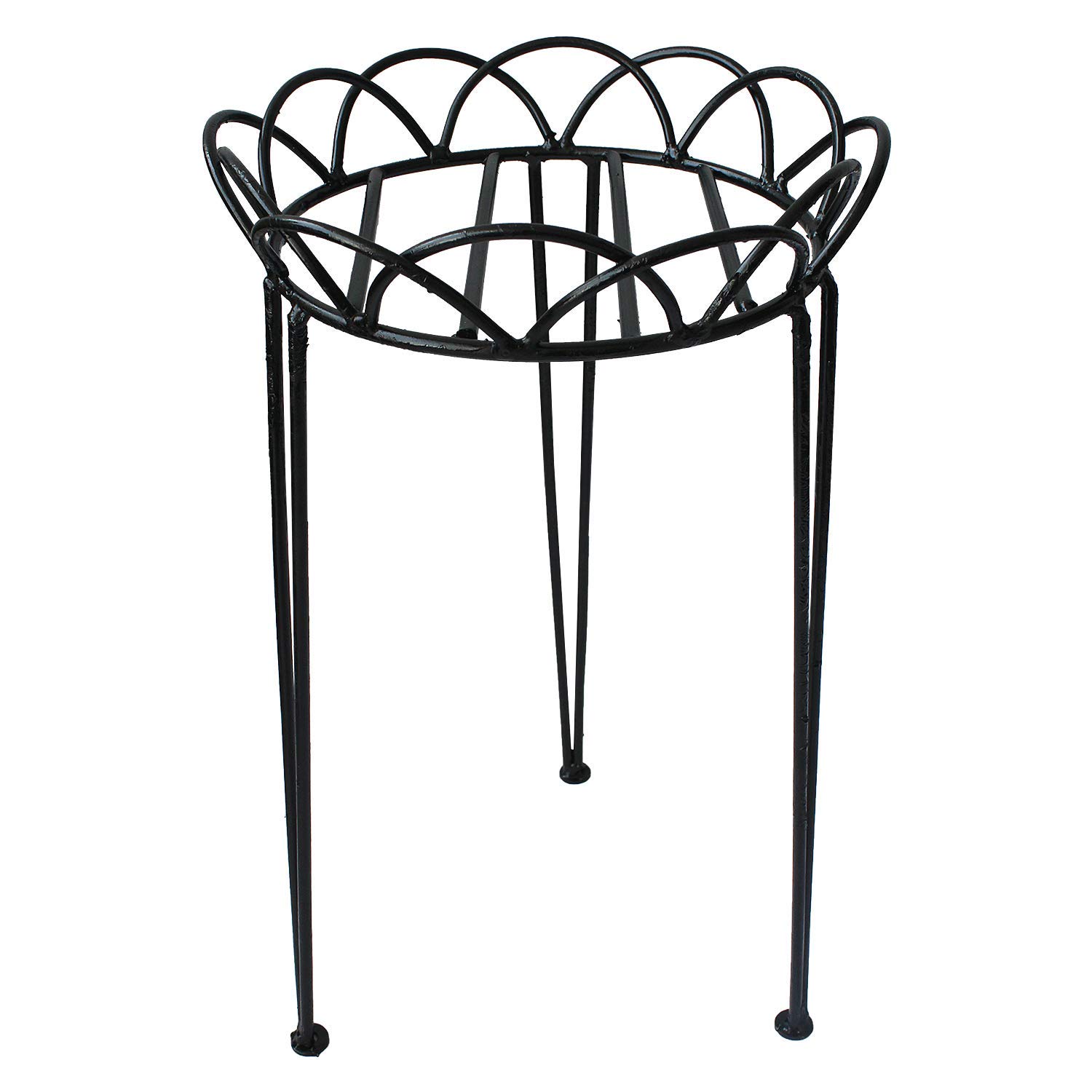 Matelco Flower Pot Stand for Home Decor Office, Garden Decor Size 19 inches Length 11 inch Diameter -Pack OF 1 (Black) (B089K3VZ8R) Amazon Price History, Amazon Price Tracker