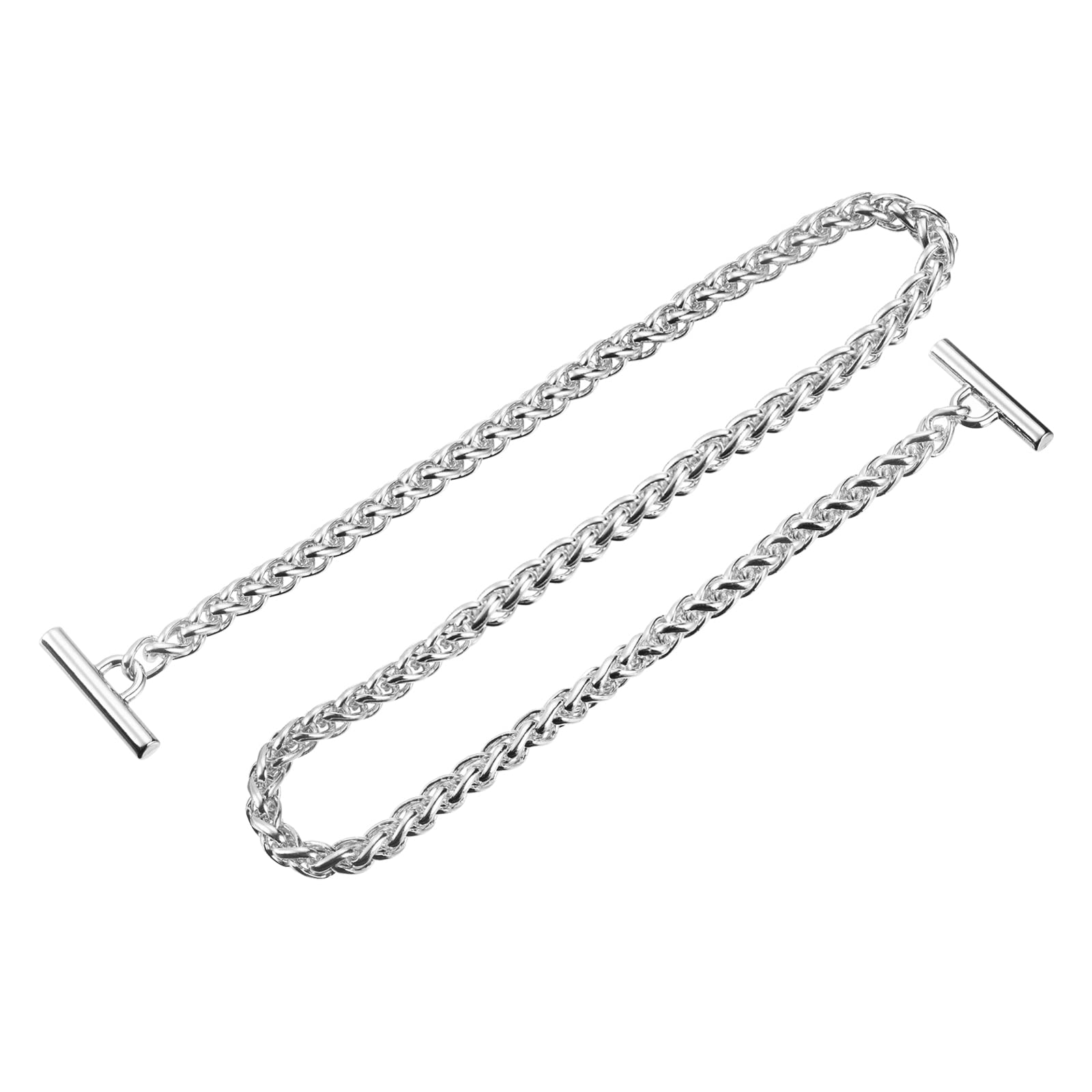Chaîne plate en fer 99,1 cm à fermoir à bascule pour changer facilement de sangle de sac à main