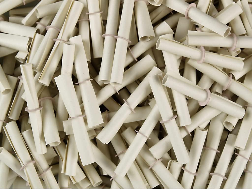 Röllchenlose weiss, Set 1-1200