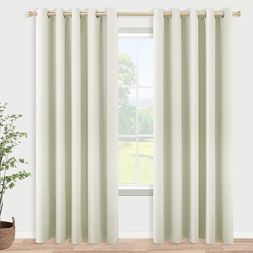 Miniatura 165 de KOUFALL Cortinas opacas doradas de lujo para sala de estar, elegantes cortinas de 84 pulgadas de largo, cortinas Doradas para Sala Elegantes Oro
