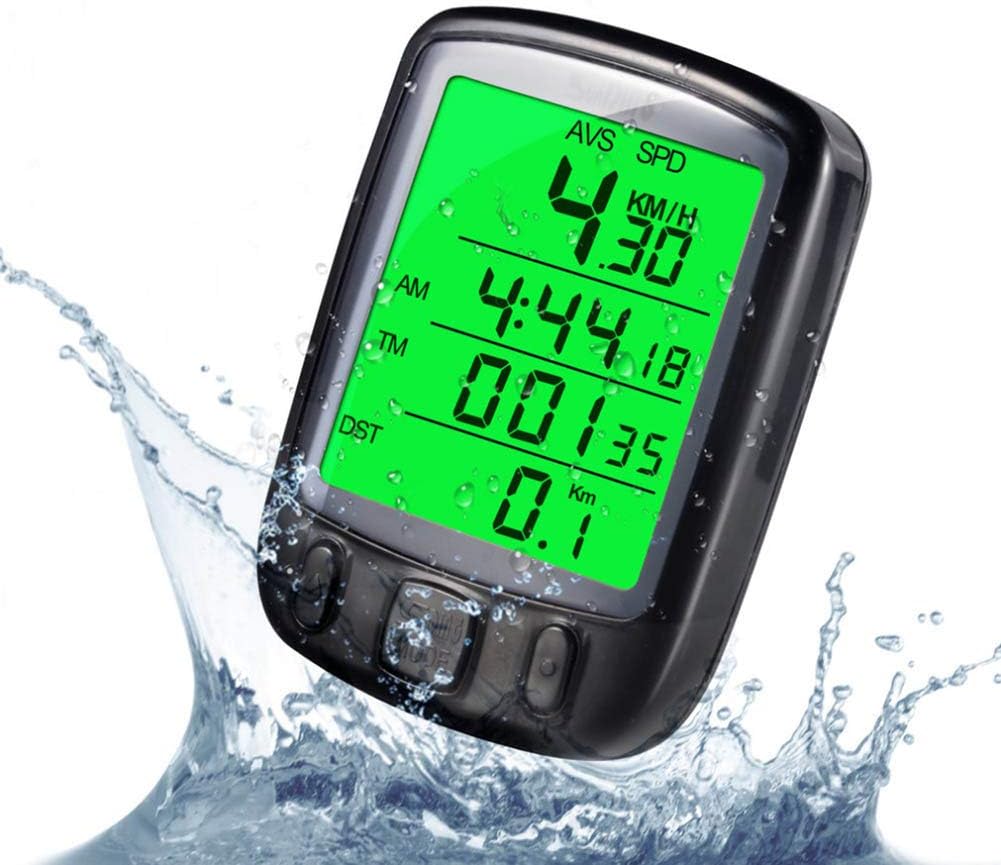 TTShonf Bicycle Computer,Waterproof Portable Speedometer Odometer
