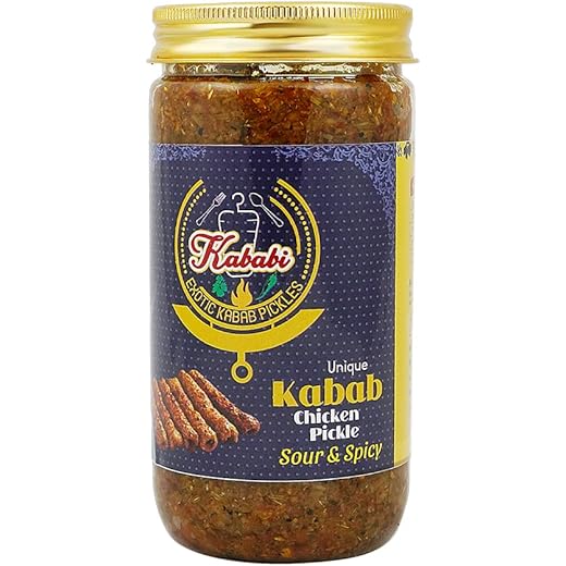 Kababi's Chicken Sour & Spicy Seekh Kabab Pickle (400 GM) Unique Kabab Pickle(Non Veg Pickle)- Chicken Pickle
