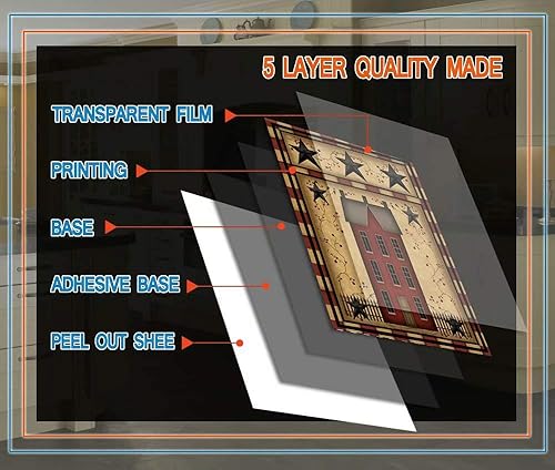 Miniatura 4 de Homega Primitive Barn Star - Cubierta magnética para lavavajillas, paneles magnéticos para nevera Prim Country House, decoración de cocina,