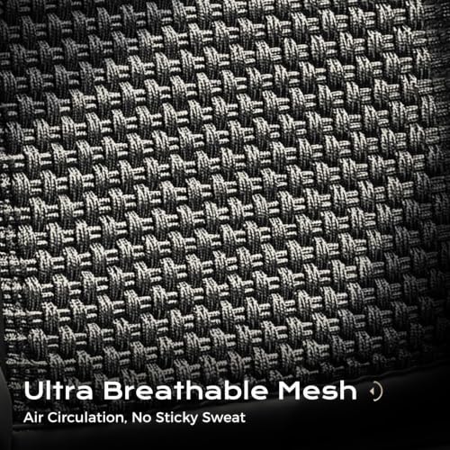 Image of Coverado Leather Front Seat Covers, 2-Pack Universal Waterproof Breathable Leather Woven Leatherette Seat Cushions, Auto Car Seats Protectors, Fit for Most Vehicles-Blackpure
