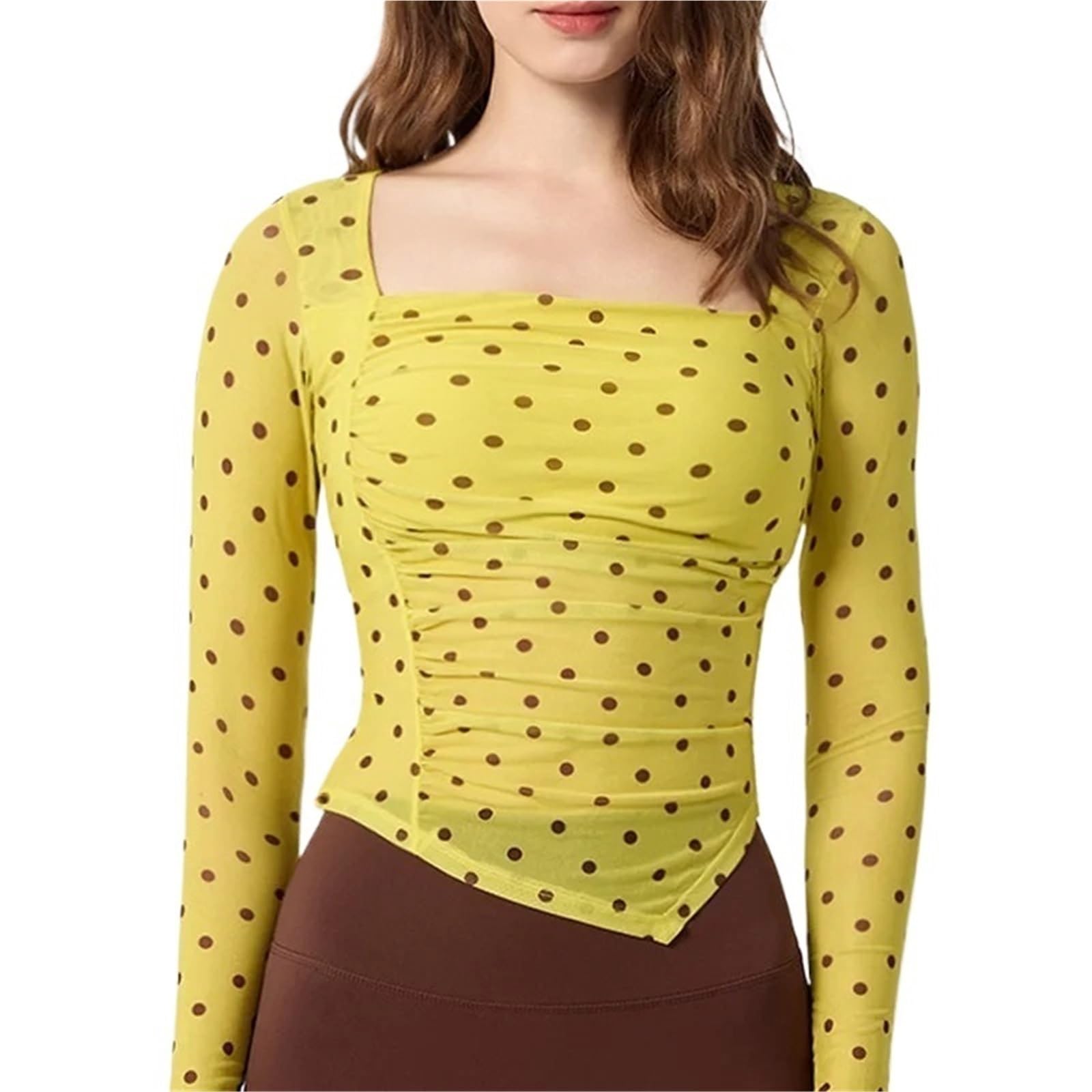 Magliette da Yoga T-Shirt Sportiva da Allenamento Autunnale da Donna