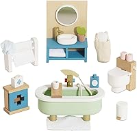 Vista 1 de Le Toy Van Dollhouse - Muebles para muñecas y Accesorios, Baño Sugar Plum