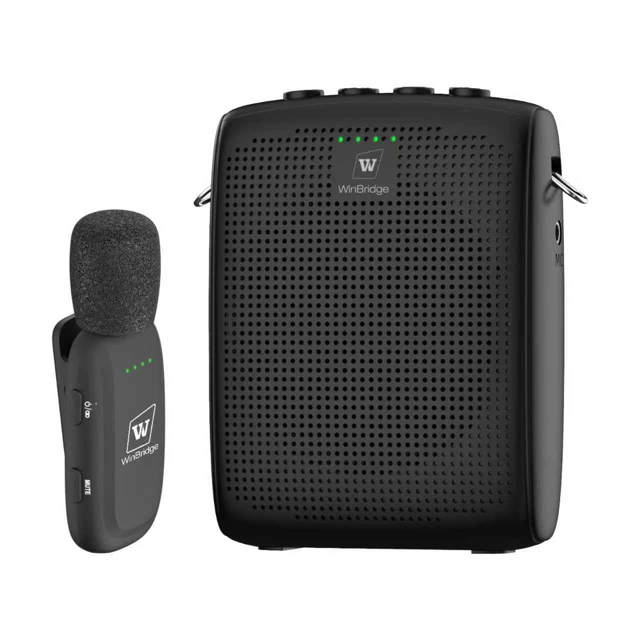 Photo 1 of **NON FUNCTIONAL**
WinBridge Wireless Voice Amplifier for Teachers - Lapel Mic System Saves Your Voice | 15W Portable PA System with Bluetooth, 12H+ Battery, Auto-Pairing | No Headset, Ultra-Light 18.3g Clip Mic WB005N