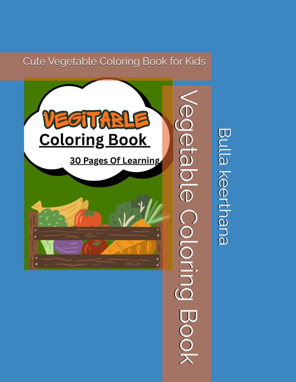 Vegetable Coloring Book: Cute Vegetable Coloring Book for Kids