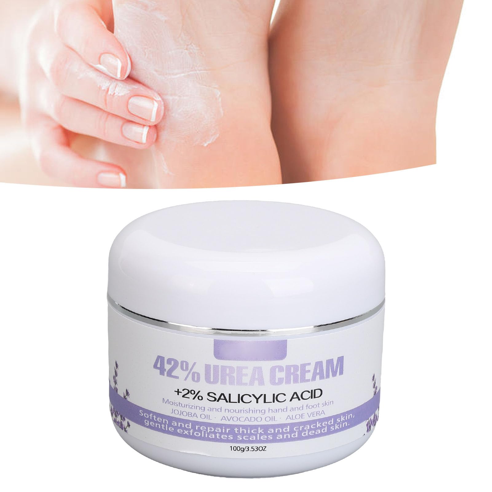 Crema Hidratante para Pies con 40% de y 2% de ácido Salicílico, Alta Eficacia para Piel Seca y áspera, Eliminador de Callos