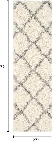 Miniatura 2 de Safavieh - Dallas Shag Collection SGD257A - Alfombra de área con diseño de enrejado de 10 x 14 pies