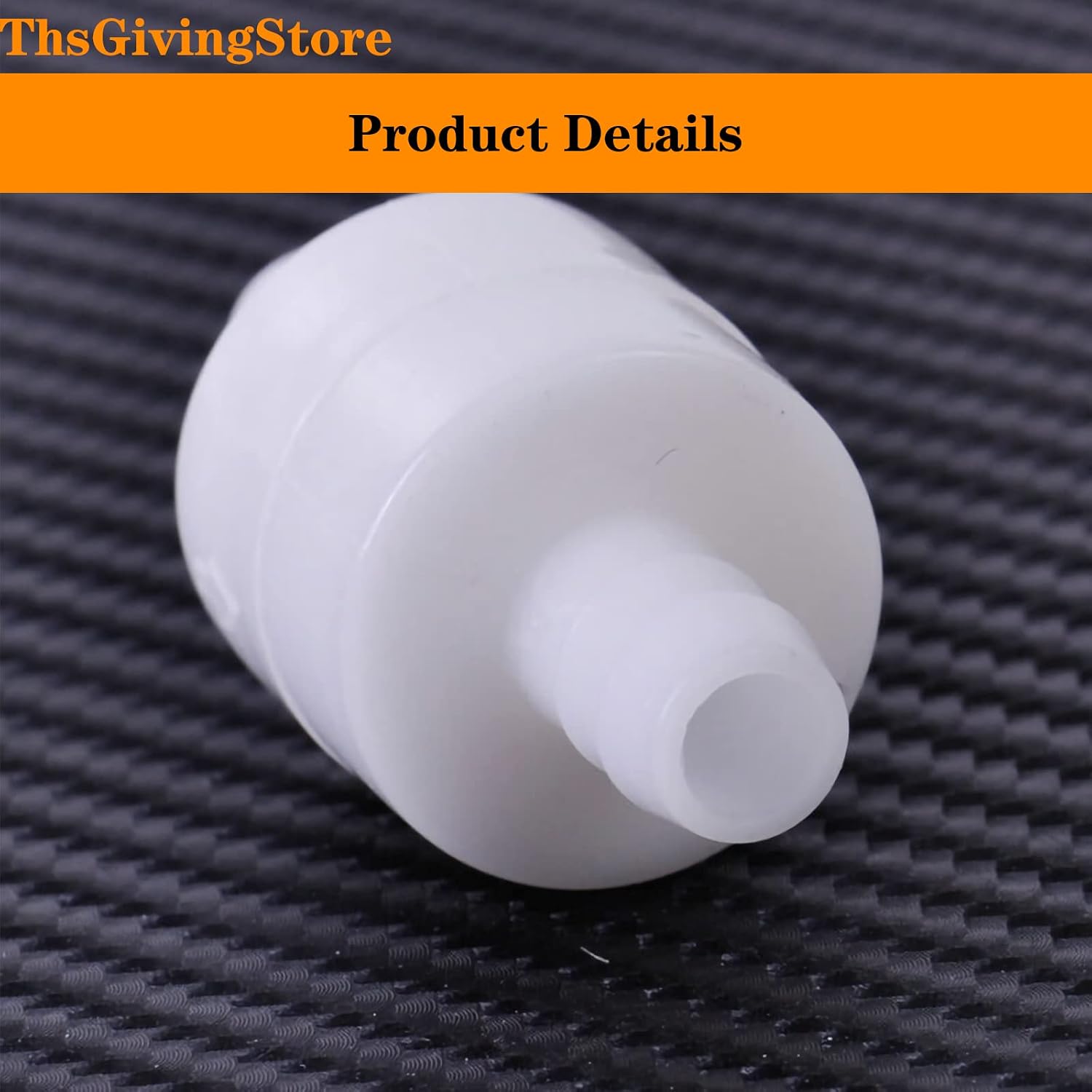 4 Pack 1/2" One Way Inline Check Valve, Check Valve One Way Non-Return Valve for Water Oil Gas Check Valve, Chemically Stable POM Material (1/2")