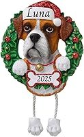 Vista 10 de Adornos personalizados para árbol de Navidad 2024 para mascotas – Razas de perros Chihuahua – Adorno personalizado de Feliz Navidad – Recuerdo