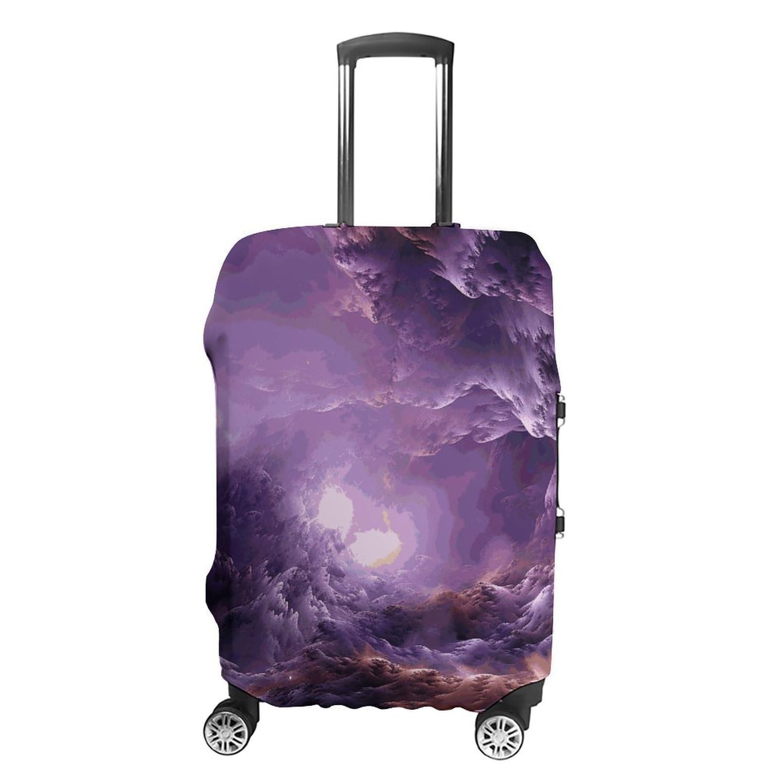 Housse de protection pour valise violette M bagage extensible - 8