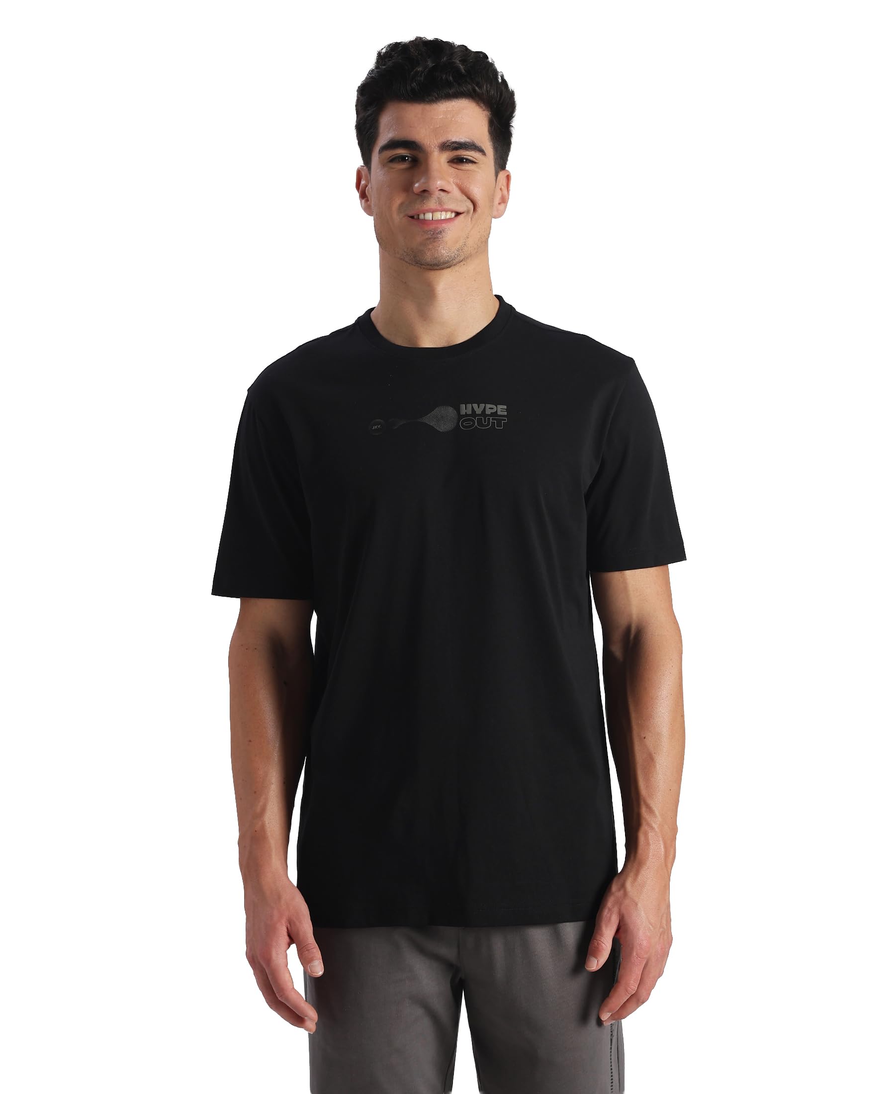jockey 2718 Men Super Combed Cotton Rich Graphic Printed Round Neck Half Sleeve T-Shirt_Black_L-picture-41