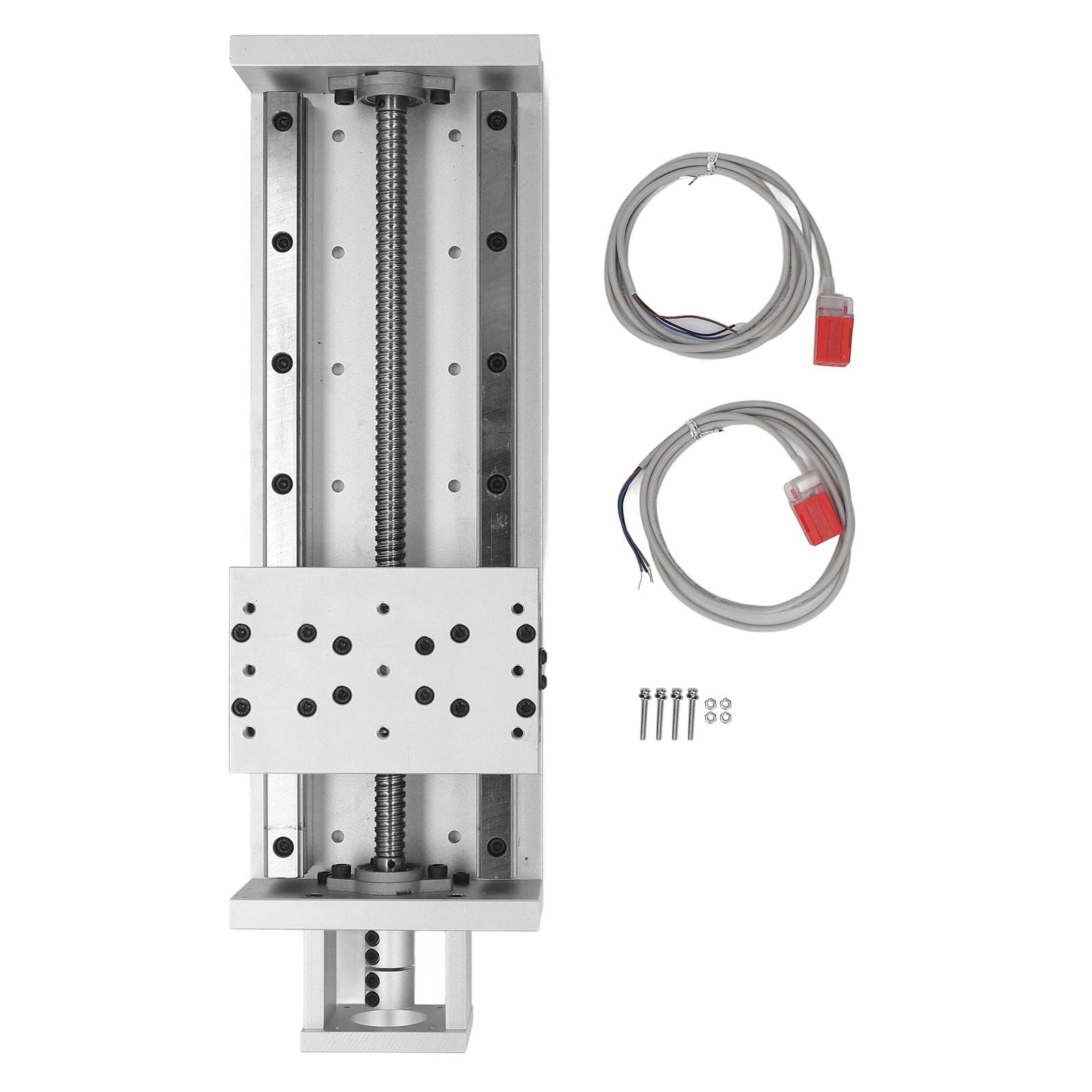 Sunicon Linear Slide Rail Guide, 300mm Stroke 1605 Ball Screw Linear Guide Rail Linear Stage with Limit Switch for NEMA23 Engraver Machine