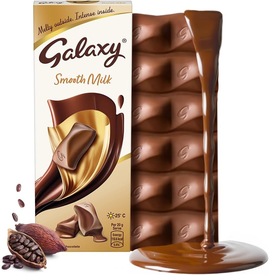 Galaxy Smooth Milk Chocolate Bar | Rich creamy and smooth| Loaded with the goodness of international cocoa| 56g