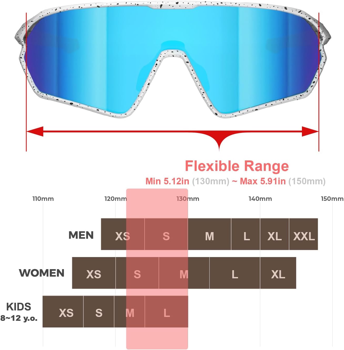 Youth Baseball Shield Polarized Sunglasses Kids Boys Girls Women 1206 Cycling Softball Lightweight Sports Shades Padel - Image 4