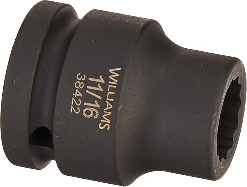 Miniatura 18 de Williams 38438 - Enchufe de impacto estándar de 3/4 pulgadas, 1-3/16 pulgadas, 12 puntos