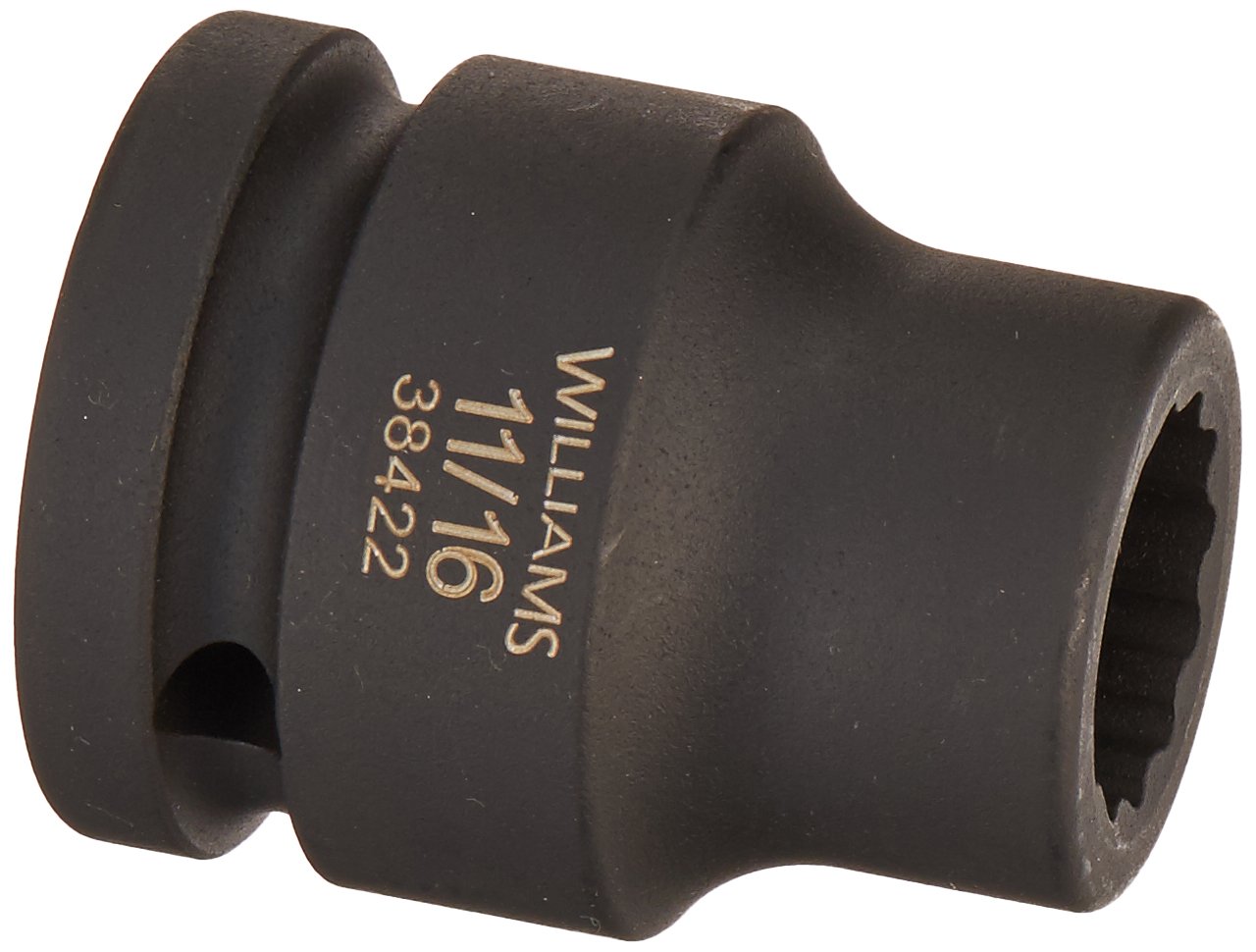 Williams 38422 3/4-Inch Drive 11/16-Inch Standard Impact Socket, 12-Point